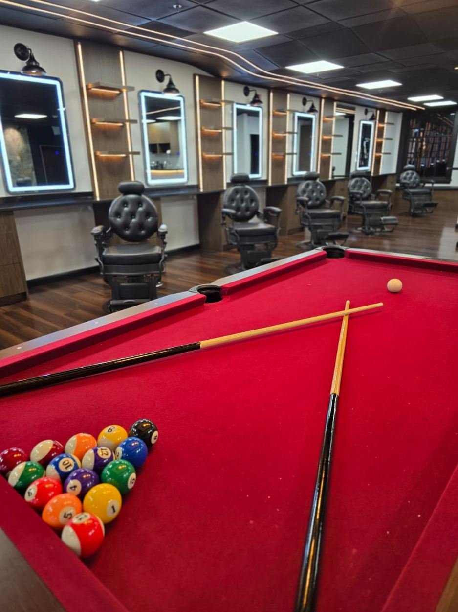 Interior da barbearia